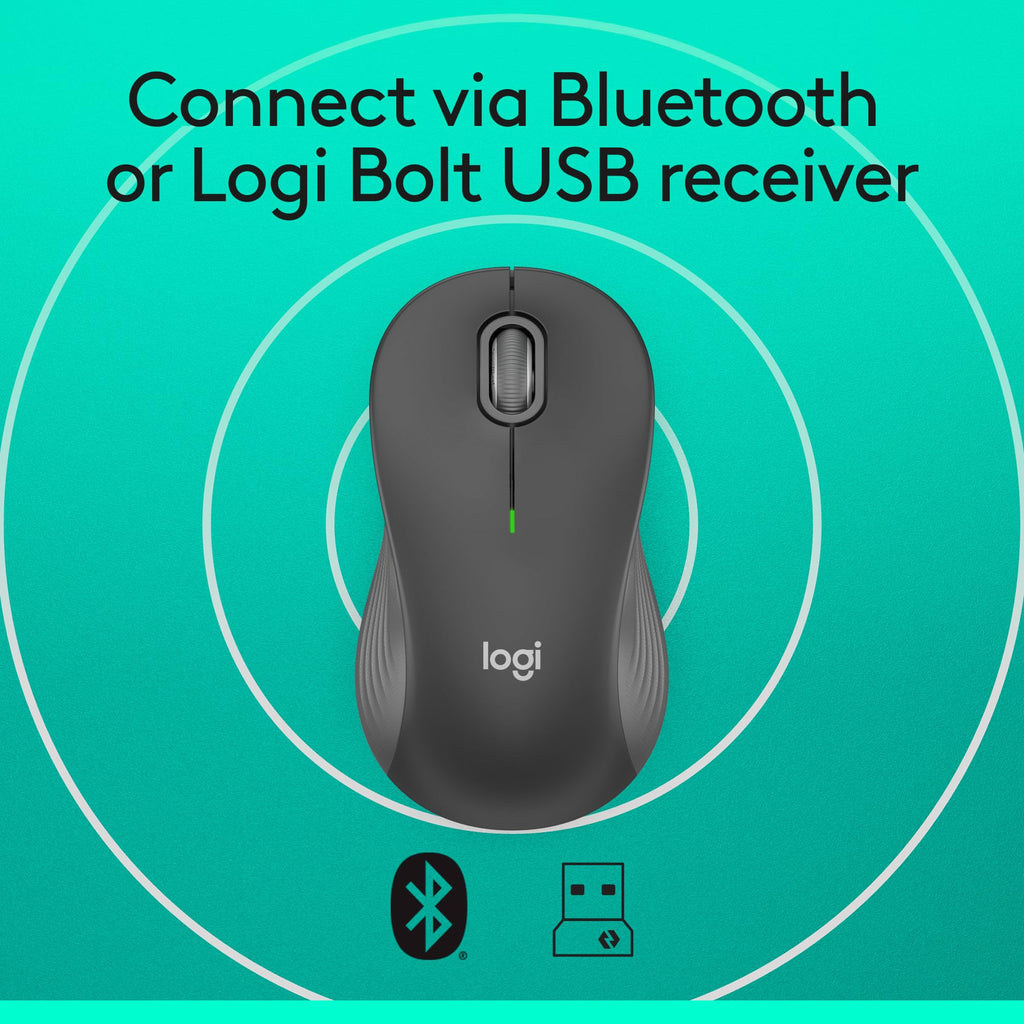 Logitech Signature M650 L Full Size Wireless Mouse - For Large Sized Hands