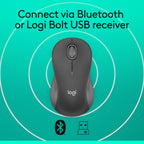 Logitech Signature M650 L Full Size Wireless Mouse - For Large Sized Hands