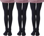 EVERSWE 3-Pack Girls Microfiber Tights Multiple Colors