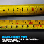 OX Pro Dual Auto Lock Tape Measure 5m, Magnetic Hook, Metric & Imperial