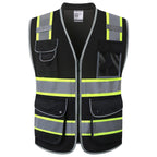 JKSafety Safety Vest for Men Women Reflective Hi Vis JK150 Green 3XL
