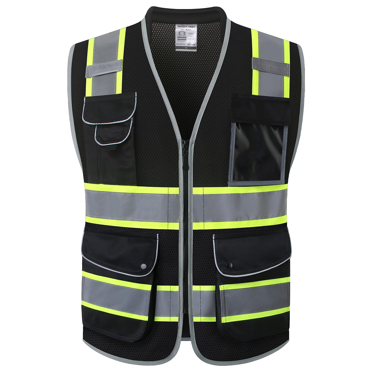 JKSafety Safety Vest for Men Women Reflective Hi Vis JK150 Green 3XL