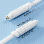 KabelDirekt – Optical Audio TOSLINK Cable – 1.5m – Soundbar