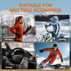 Thermal Winter Gloves for Men Women, Anti-Slip Touch Screen Liner Gloves for Running, Walking, Riding, Driving and Cycling