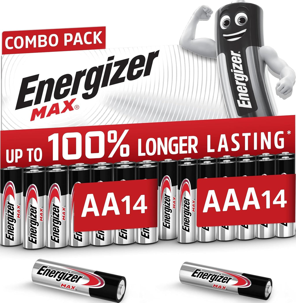 Energizer Max - AA + AAA Batteries (28 Combo Pack) Double A and Triple A