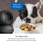 Tapo C201 Full HD Pan/Tilt Indoor Security Camera Pet Camera House Security