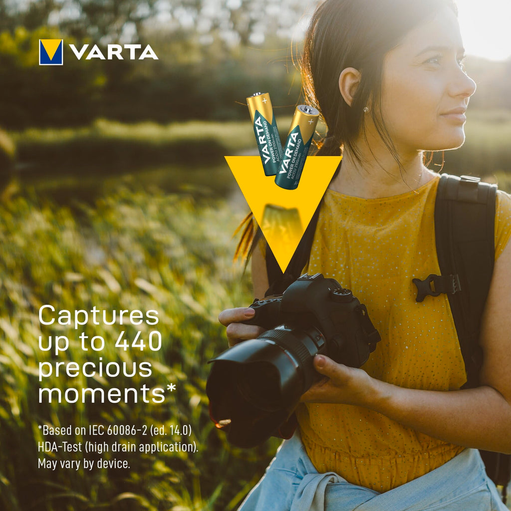 VARTA Batteries AAA, rechargeable, Pack of 16, Power on Demand, 1000 mAh