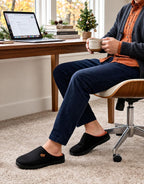 VeraCosy Men's Two-Tone Memory Foam Slippers