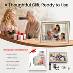 Frameo WiFi Digital Photo Frame 10.1 Inch - 1280x800 HD IPS Touch Screen Picture Frame Electronic, 32GB Memory, Auto Rotate, Wall Mountable, Digital PictureFrame for Sharing Photos and Videos