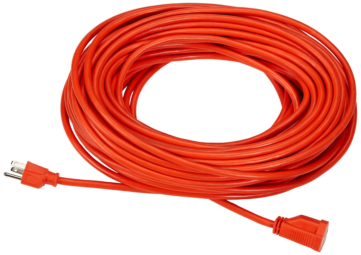 Amazon Basics Indoor/Outdoor Extension Cord, 25-foot, 3-Prong Grounded Plug with 3 Outlets, Weather Resistant Vinyl, 13 Amps, 1625 Watts, 125 VAC, Green