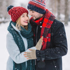 Grevosea 2 Pair Fingerless Warm Gloves - Winter Half Finger Gloves Thickened Knit Touchscreen Stretchy Mittens for Men Women