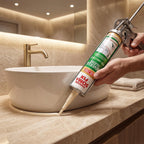 Brown Silicone Sealant, Waterproof & Flexible Sealant and Adhesive - 280ml