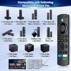 Replacement Remote with Voice for TV-Fire Stick/Cube/Insignia-Toshiba TV, 3rd Gen AMZ Fir‘eSmart Series TVs, TV Stick 4K/Max/4K/Lite/HD,Compatible with partial TCL/Pioneer/Hisense Series TVs