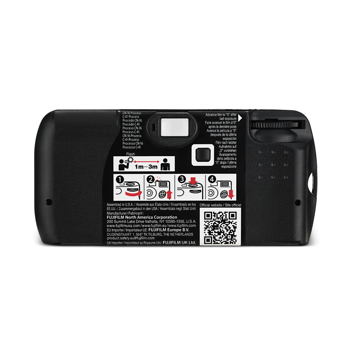 Fujifilm Quicksnap 27 exposure, FUJICOLOR 400 ISO speed film camera, with Built-in flash