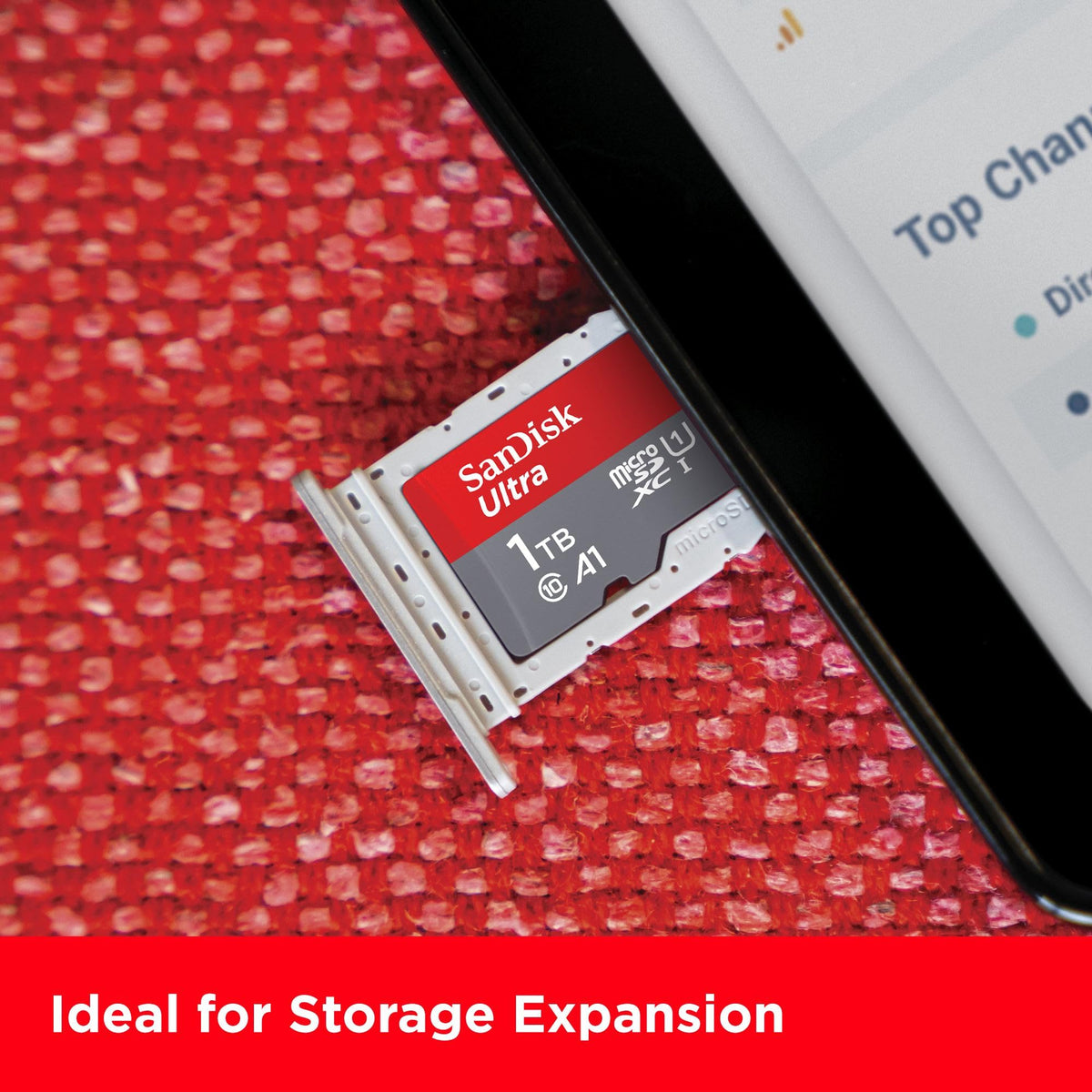 SanDisk 128GB Ultra microSDXC card + SD adapter, Memory card Full HD, up to 140 MB/s, For smartphones and Tablets, with A1 App Performance, UHS-I, Class 10, U1
