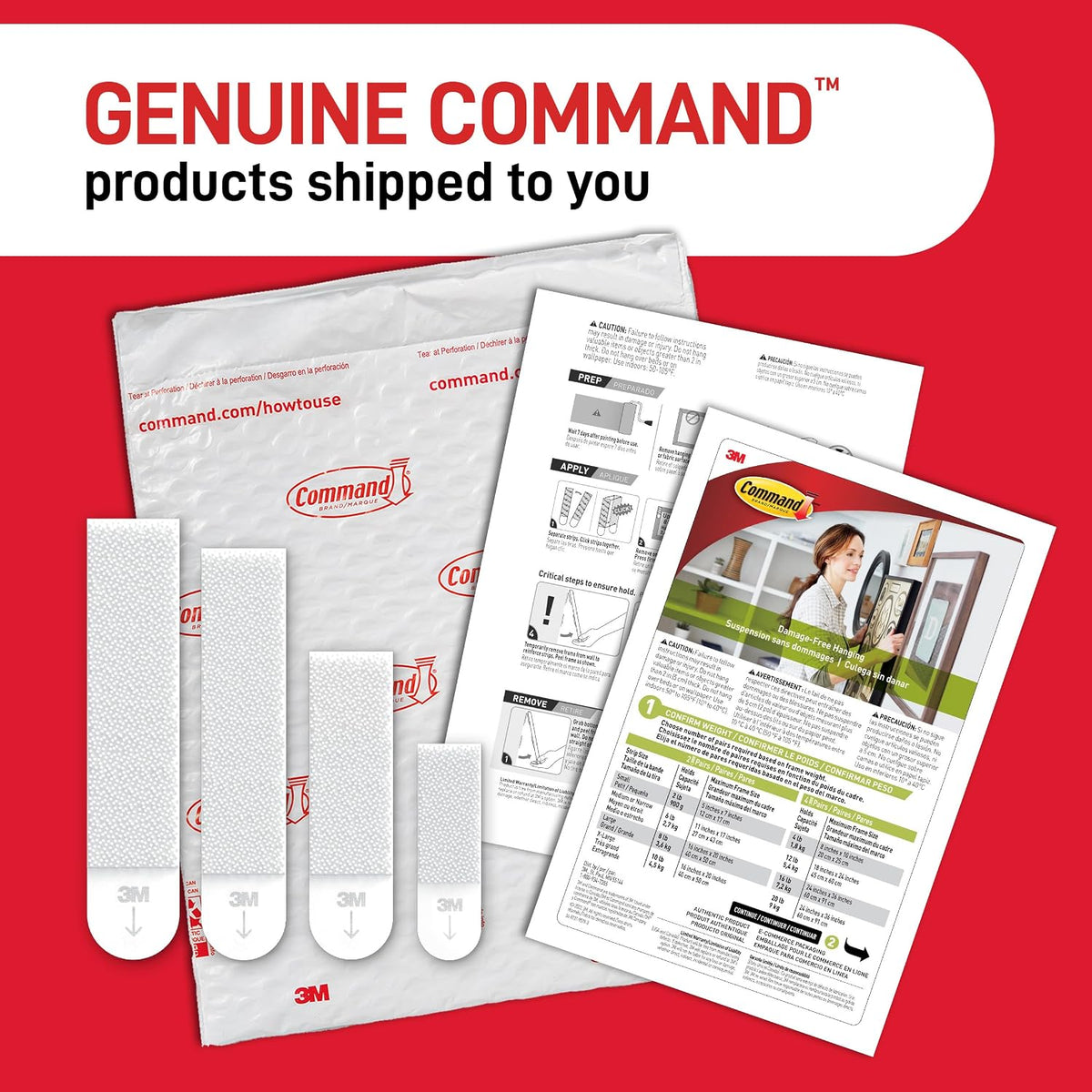 Command Picture Hanging Strips, Large, 14 Pairs (28 Adhesive Strips)