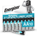 Energizer Max Plus AA Batteries (10 Pack) 200% Longer Lasting