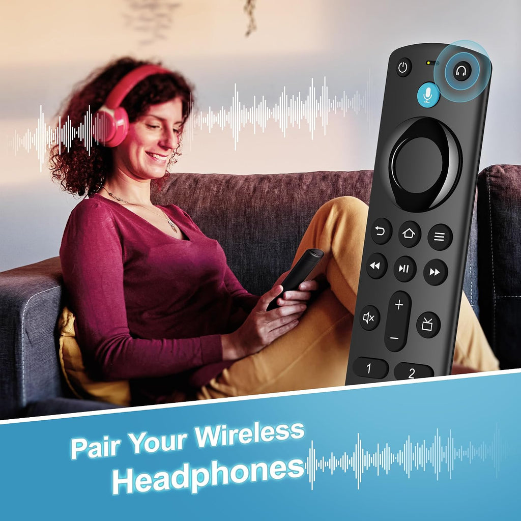 Voice Replacement Remote for Fire Stick, Fire Cube, AMZ FireSeries TVs