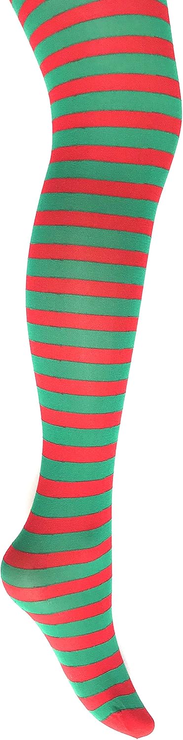 MYSASI Girls Striped Tights – Soft & Stretchy – Ages 6–14 – Perfect for School, Dance, Everyday Wear & Halloween - Kids Striped Machine washable tights - Halloween and party tights for kids