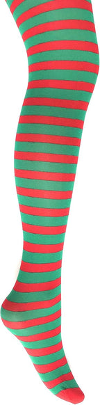 MYSASI Girls Striped Tights – Soft & Stretchy – Ages 6–14 – Perfect for School, Dance, Everyday Wear & Halloween - Kids Striped Machine washable tights - Halloween and party tights for kids