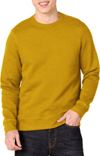 Amazon Essentials Men's Crew-Neck Fleece Sweatshirt with Ribbing (Available in Big and Tall)