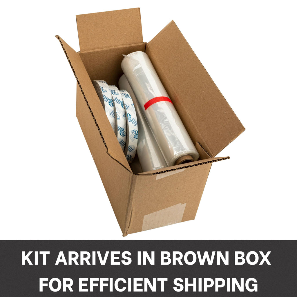 Duck Brand Window Insulation Kit, 62 in x 420 in, Fits up to 10 Windows