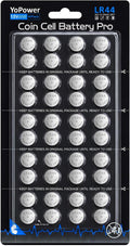 40Pack LR44 Batteries, 1.5V Alkaline Button Cell Batteries