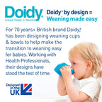 Doidy Cup, Open Cup for Training Baby 6 Months-3 Years, 200ml, Slanted Weaning Cup with Handles for Learning to Drink, BPA Free (Orange)