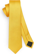 HISDERN Skinny Tie Solid Color 6cm Slim Ties for Men Wedding Classic Formal Business Necktie