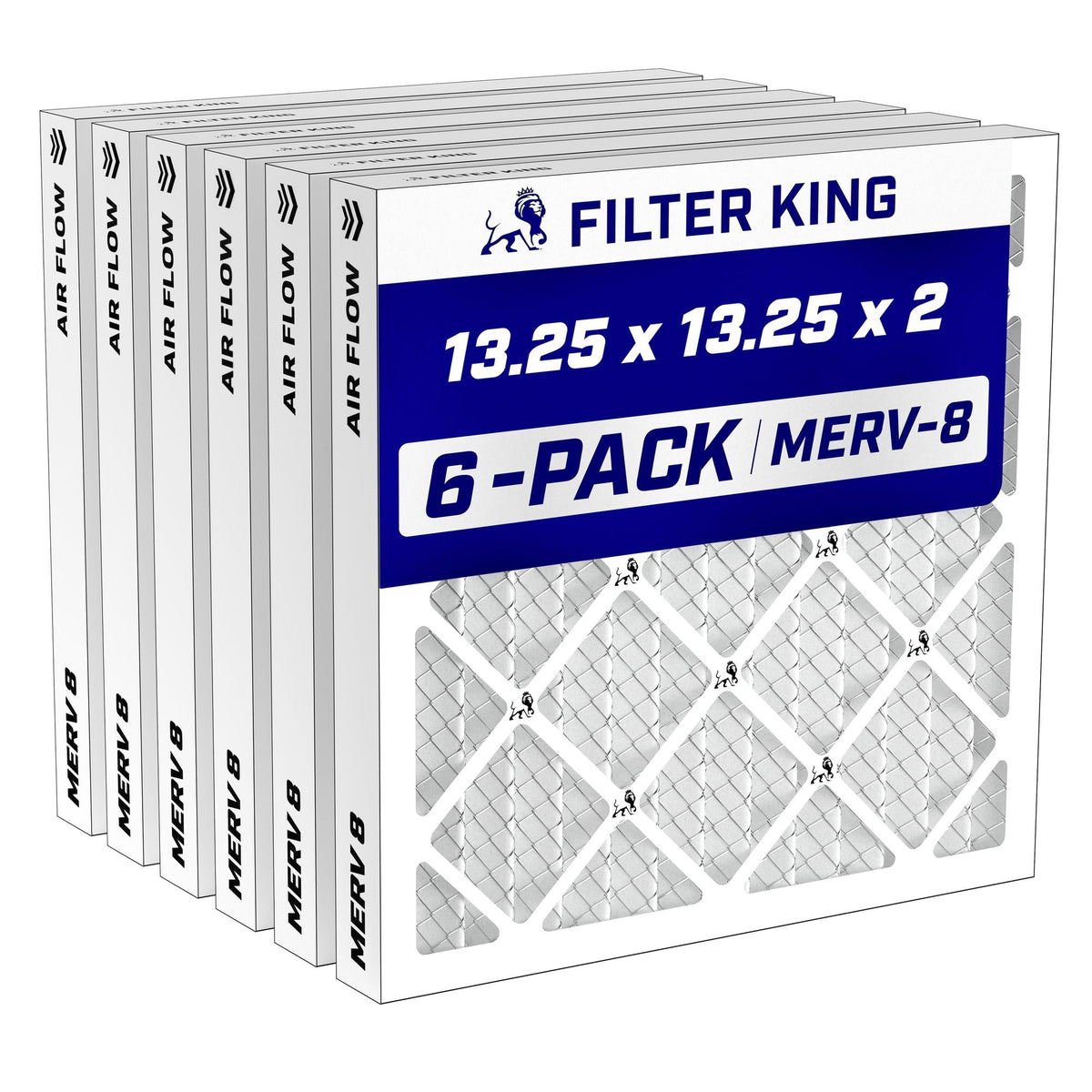 Filter King 19.25x23.25x2 Air Filter MERV 8, AC Furnace Filters (6-Pack)