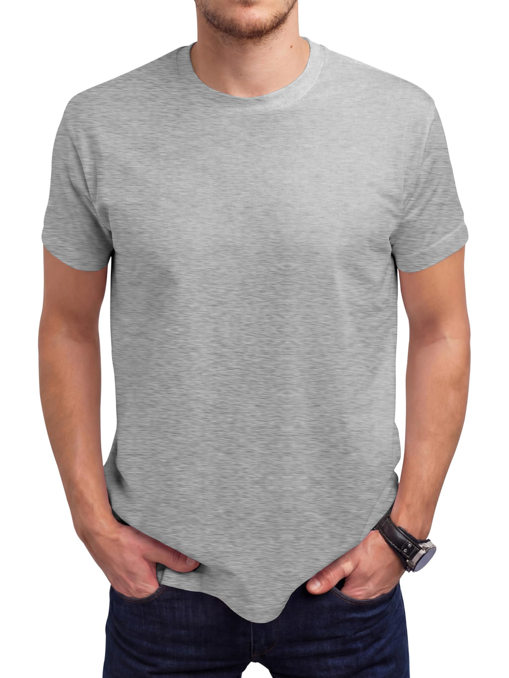 Love My Fashions Mens Plain T Shirt Crew Neck & Short Sleeve Cotton Tops for Men