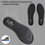 Women’s Memory Foam Insoles Replacement, Running Insoles Inserts for Sports Shoes Trainers Sneakers Work Boots Walking Shoes, Cushioning Comfort Insoles for Women 1 Pair, Size 5 UK W, Black