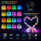 Dazzle Bright Fairy Lights Battery Operated, 20 FT 60 LED Silver Wire Waterproof Battery Operated String Lights, Christmas Decorations for Indoor Outdoor Bedroom Yard Decor, Red
