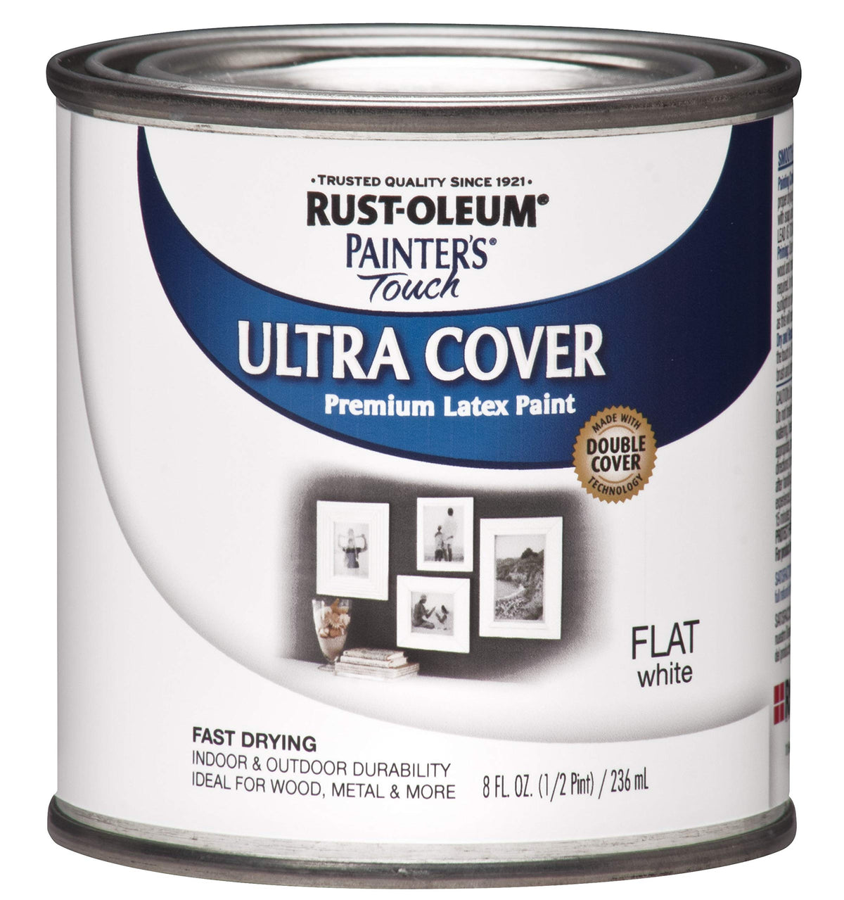 Rust-Oleum Painter's Touch Latex Brush-On Paint, Flat Black