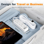 TESSAN 10M Long Extension Lead with PD 20W USB C Charger (4 USB Slots)