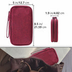 Teskyer Travel Cable Organiser Bag, Travel Essential, Dark Green