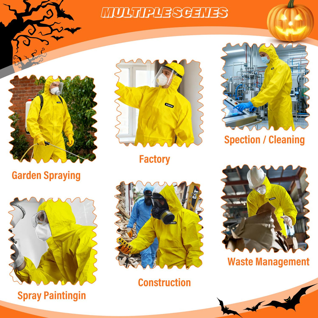 Hazmat Suits & Disposable overalls| Multiple Specifications Options & Full Body Protective | Suit for painting & Cleaning
