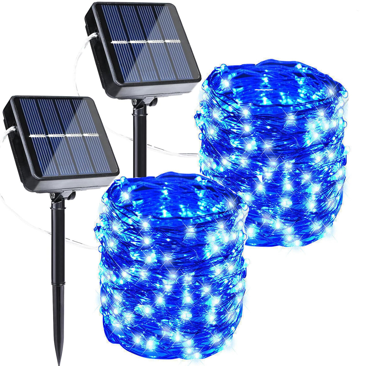 Joomer Solar Fairy Lights, 2-Pack Total 80FT 240LED Lights, Warm White
