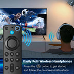 Replacement Remote with Voice for TV-Fire Stick/Cube/Insignia-Toshiba TV, 3rd Gen AMZ Fir‘eSmart Series TVs, TV Stick 4K/Max/4K/Lite/HD,Compatible with partial TCL/Pioneer/Hisense Series TVs
