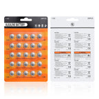 25 PCS LR44 AG13 357 303 SR44 A76 Battery 1.5V Button Coin Cell Batteries for Small Electronics