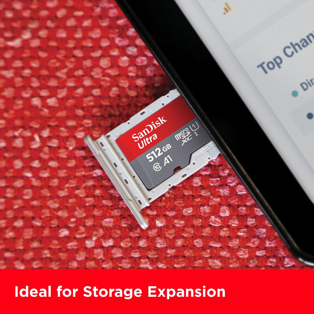 SanDisk 128GB Ultra microSDXC card + SD adapter, Memory card Full HD, up to 140 MB/s, For smartphones and Tablets, with A1 App Performance, UHS-I, Class 10, U1