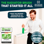 THE ORIGINAL Radiator Cleaner Brush 115cmI Long Radiator Brush for Cleaning