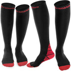 CAMBIVO Compression Socks for Women & Men 2 Pairs, Travel Flight Socks