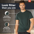FM London 3/5 Pack Mens T Shirt, Premium Weight, 100% Cotton & Super Soft