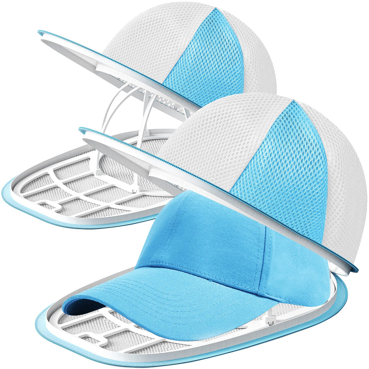 Eiito Hat Washer Cage Hats Cleaner, 4 Pcs (2 Cages + 2 Mesh Bags)