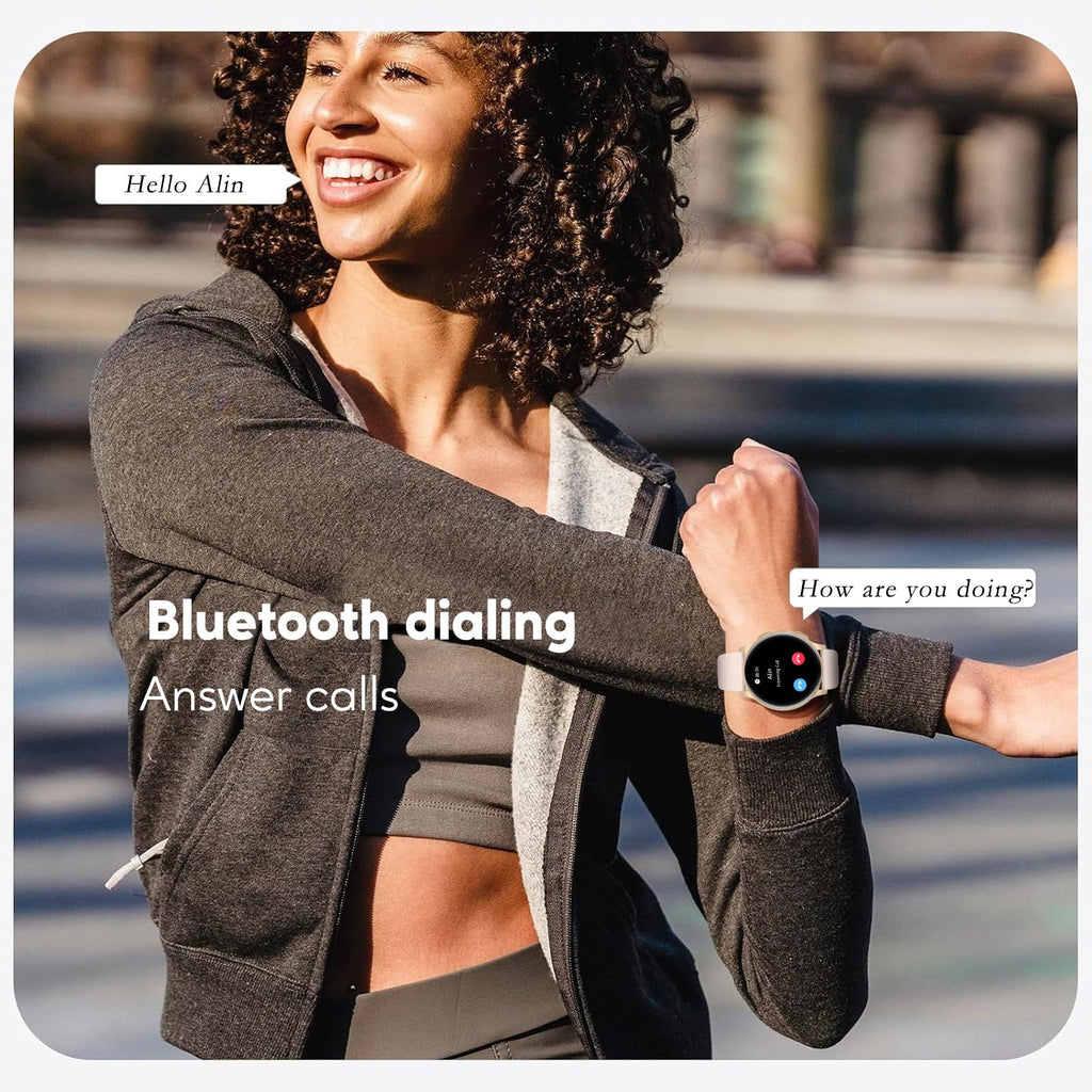 AcclaFit Smart Watch Answer/Make Call,1.38" Smart Watches for Women Men,Fitness Tracker Watch with Heart Rate/Sleep Monitor,120+ Sports,IP68 Waterproof Step Counter Watch Compatible with Android IOS