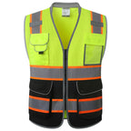 JKSafety Safety Vest for Men Women Reflective Hi Vis JK150 Green 3XL