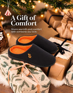 VeraCosy Men's Two-Tone Memory Foam Slippers