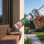 Brown Silicone Sealant, Waterproof & Flexible Sealant and Adhesive - 280ml