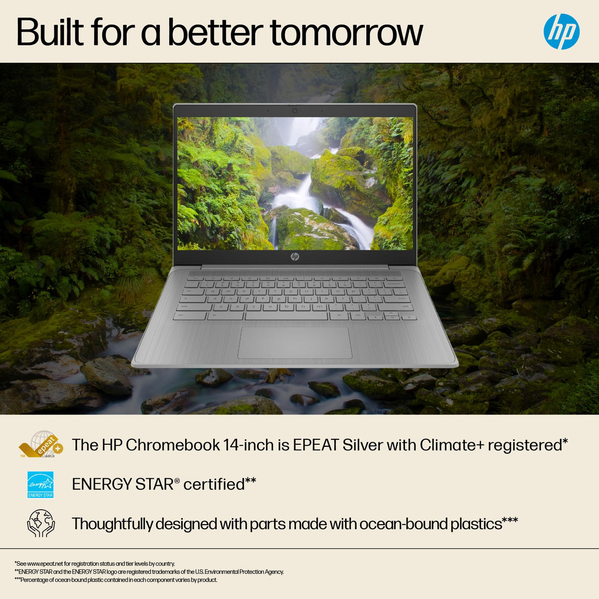 HP Chromebook 14" | Intel N100 Processor | 4GB RAM | 128GB UFS